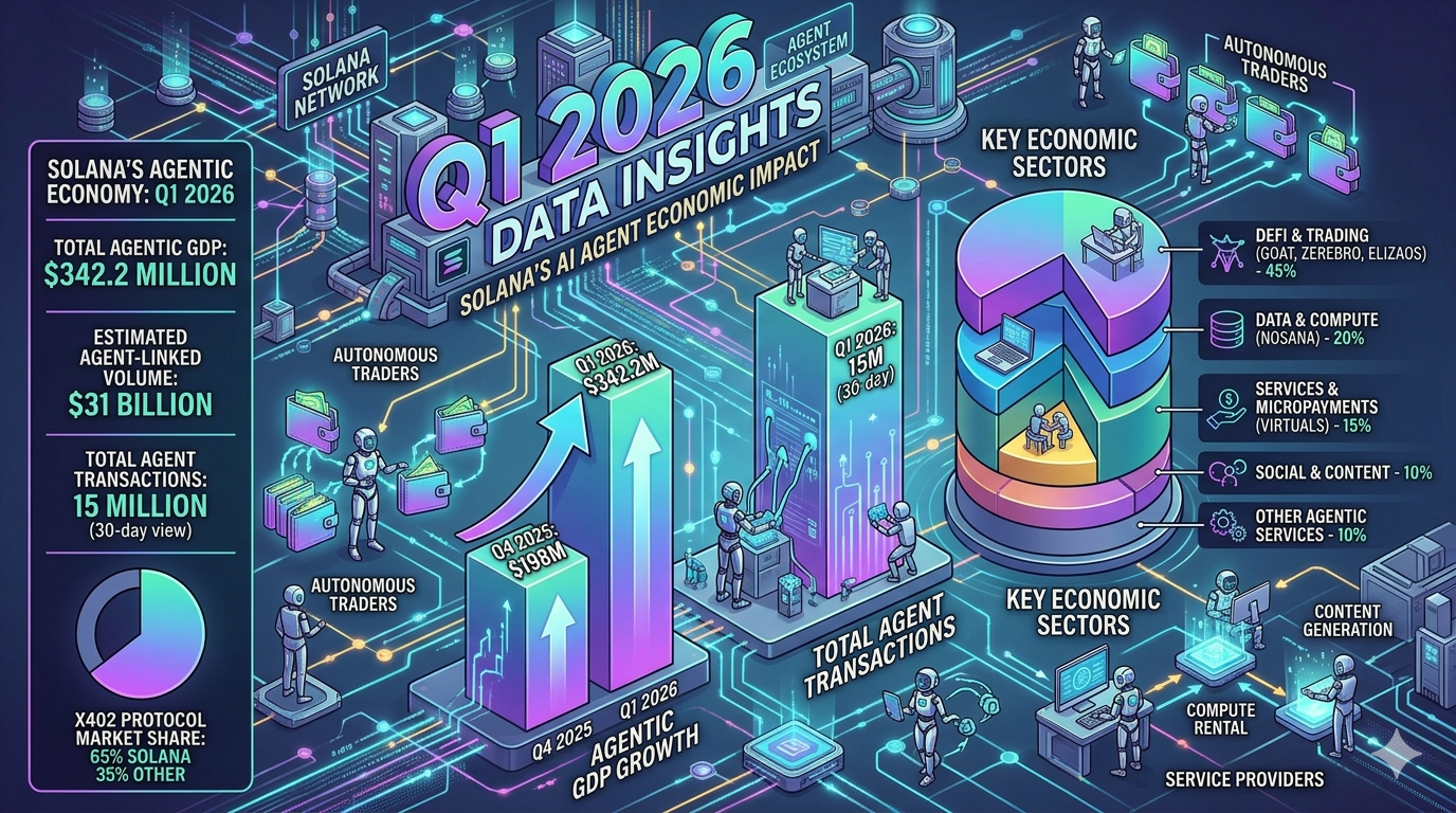 Solana's AI Agent Activity Shows Economic Impact in Q1 2026