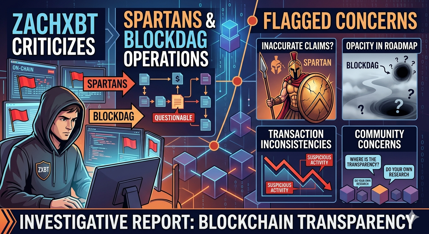 ZachXBT Criticizes Spartans and BlockDAG Operations