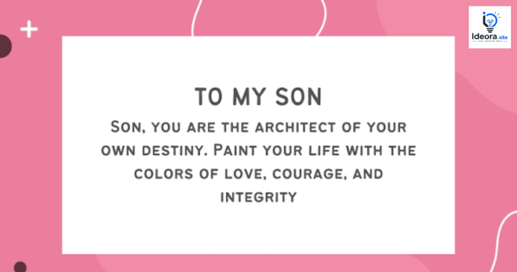 Inspirational Quotes for Sons
