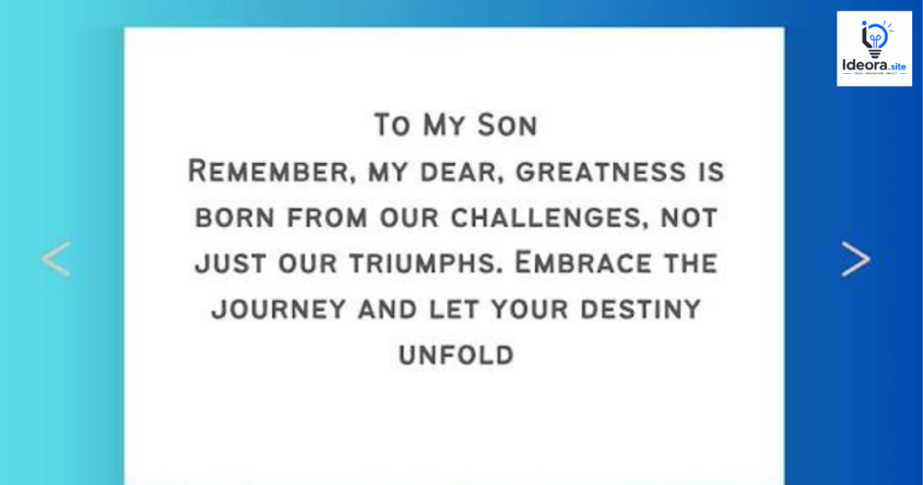 Heartwarming Quotes for Sons